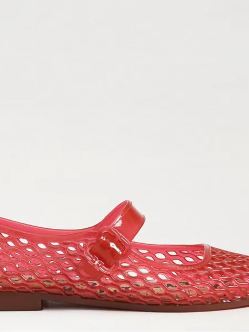 Sam Edelman Red Michaela Jelly Mary Jane Flat sz 8 EUC - Picture 3 of 8